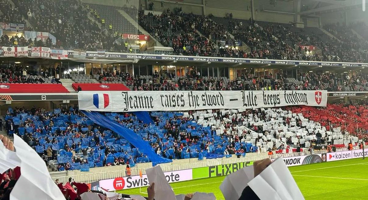 Rijselaar's tweet photo. Pour rappel les GRS ne sont que 150 mais proposent également ce genre de tifo https://t.co/poVkUPi6nN