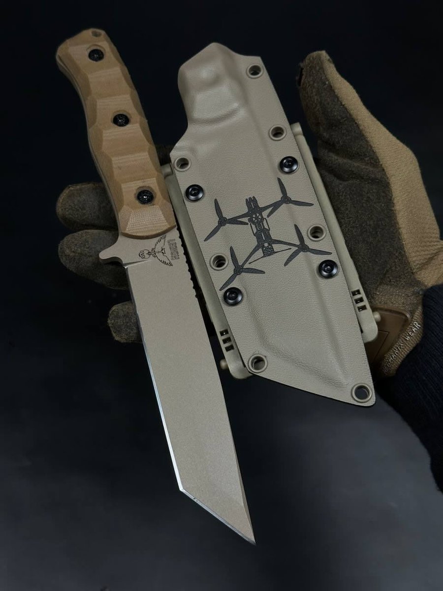 SPETactSurplus's tweet photo. I am running out of days quick, but I have been very productive.  My bags are packed, drones and tools are boxed up, finished some prints, and someone got me a new knife! 
I can't wait to get this. The pics are amazing 😍

I also made a new helmet scrim!
💪🇺🇦

#standwithUkraine https://t.co/quujULBk7P