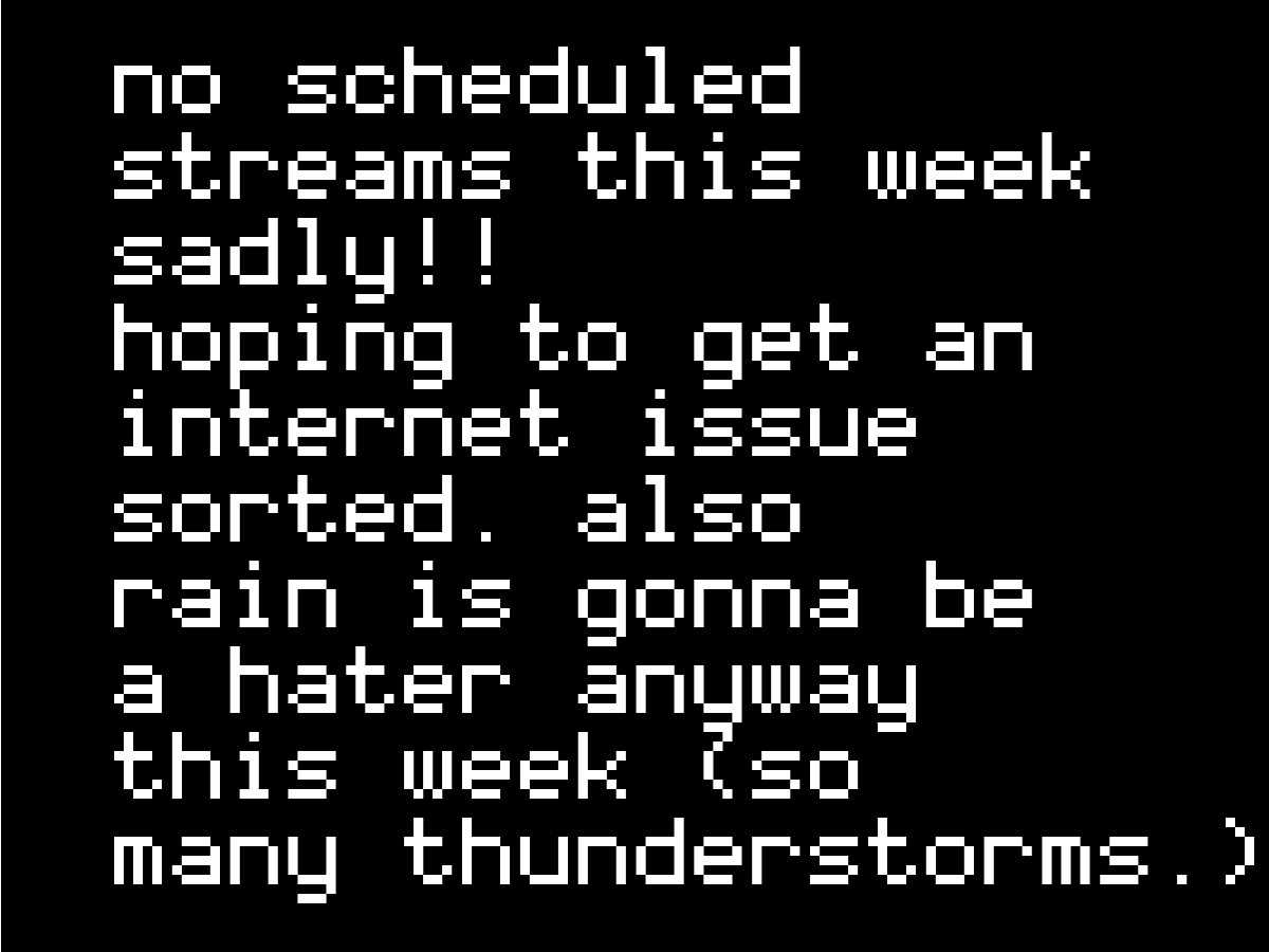SleepyReimu's tweet photo. hoping for a random stream on thursday but still sorting out the issue! plus god the weather be goin crazy https://t.co/tjMJg0jffU