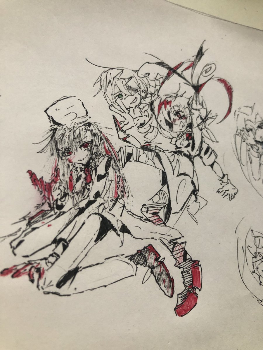Bigugh3051's tweet photo. We love drawing doodles (last one was made by my younger sister) https://t.co/Z1duyJrpRz
