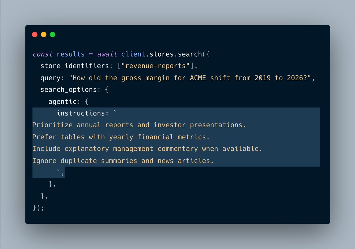 mixedbreadai's tweet photo. Steer search with more instructions. 

Docs: https://t.co/5JnkhrFHL9 https://t.co/X34H7yq06Q