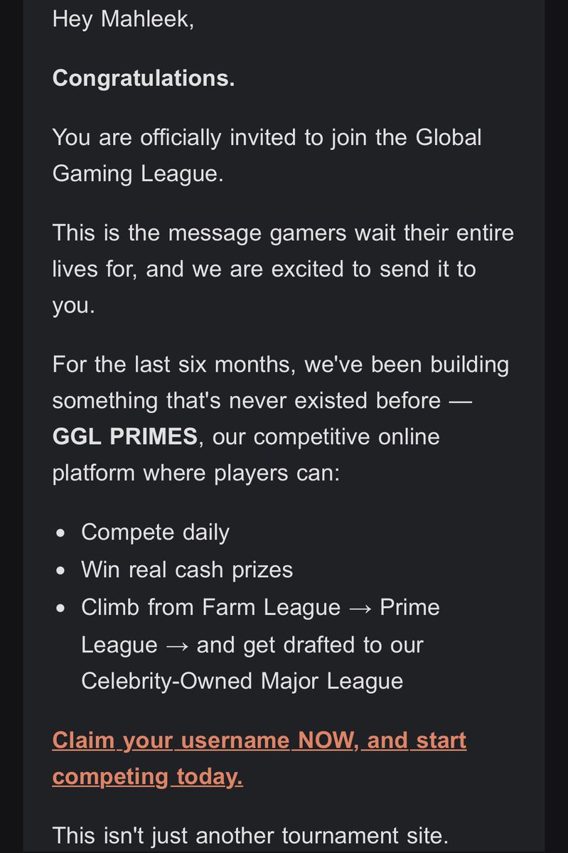 UnconAtSphere's tweet photo. I’ve been accepted into the @GlobalGamingGGL !!!!! Time to start competing!!!!! I’m coming for it all!!! https://t.co/oZ4apZTTvm