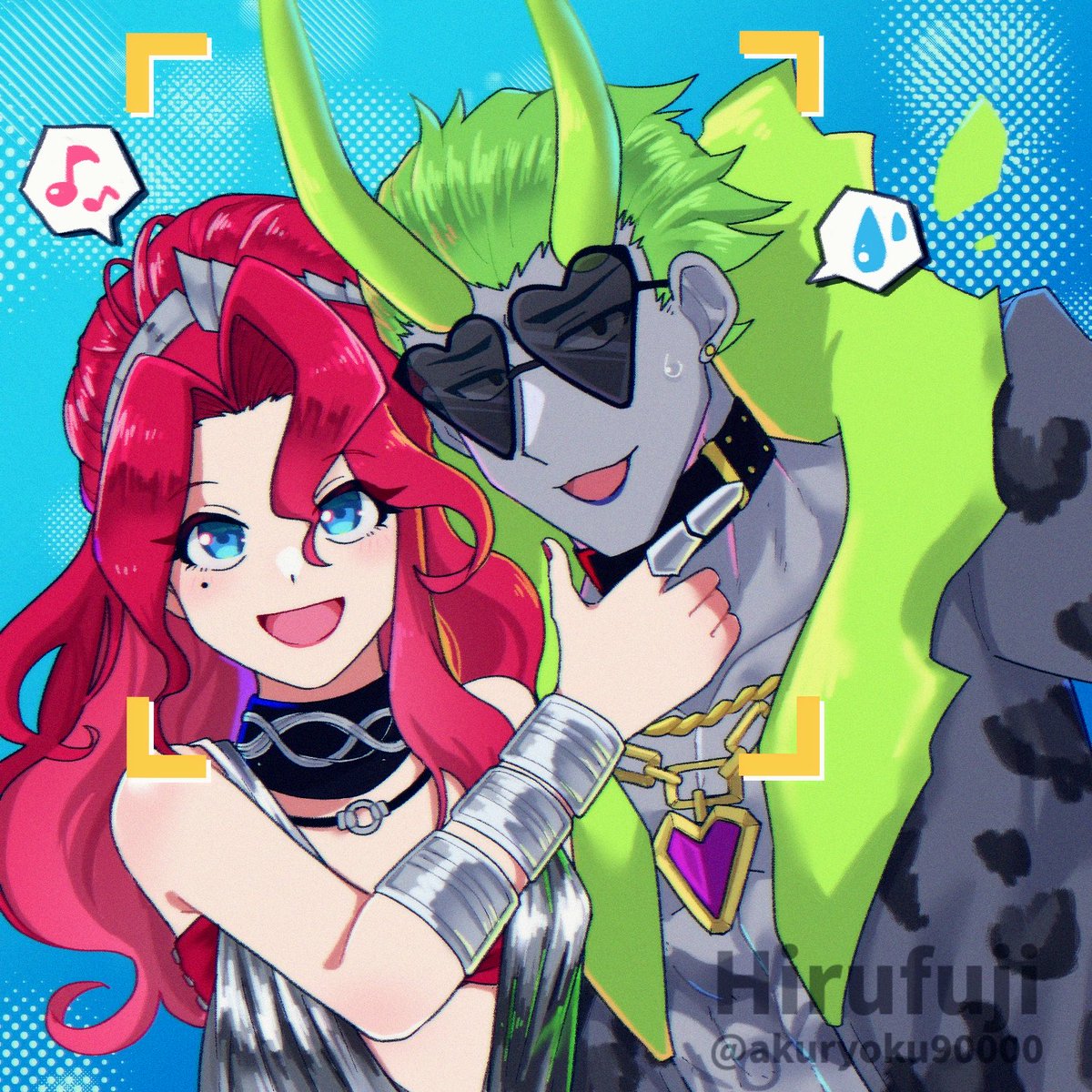 akuryoku90000's tweet photo. 🩷💚🎂　 #dislytefanart https://t.co/AUlqICmFu2
