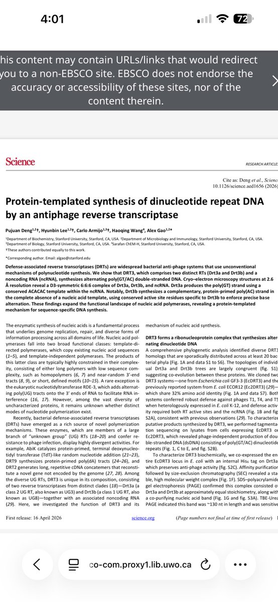 dadsbunbun's tweet photo. I LOVE WOMEN IN STEM (i am still absouletly shocked because what do you mean we don’t need a nucleic acid base to make GENETIC MATERIAL WHAT) https://t.co/b3xAct99qZ