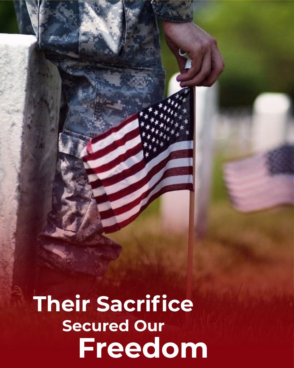 FrontlineGA's tweet photo. This Memorial Day, we remember those who made the ultimate sacrifice. Because of their courage, we live in a country with abundant freedom.

They paid the price for your right to vote, speak, and pray without fear. In a system where YOU have a say in your community, vote. In a society where YOU can be countercultural, speak the name of Jesus. In a country where YOU get to shape the future, don't neglect these opportunities. 

Freedom is not free.

#MemorialDay #freedom