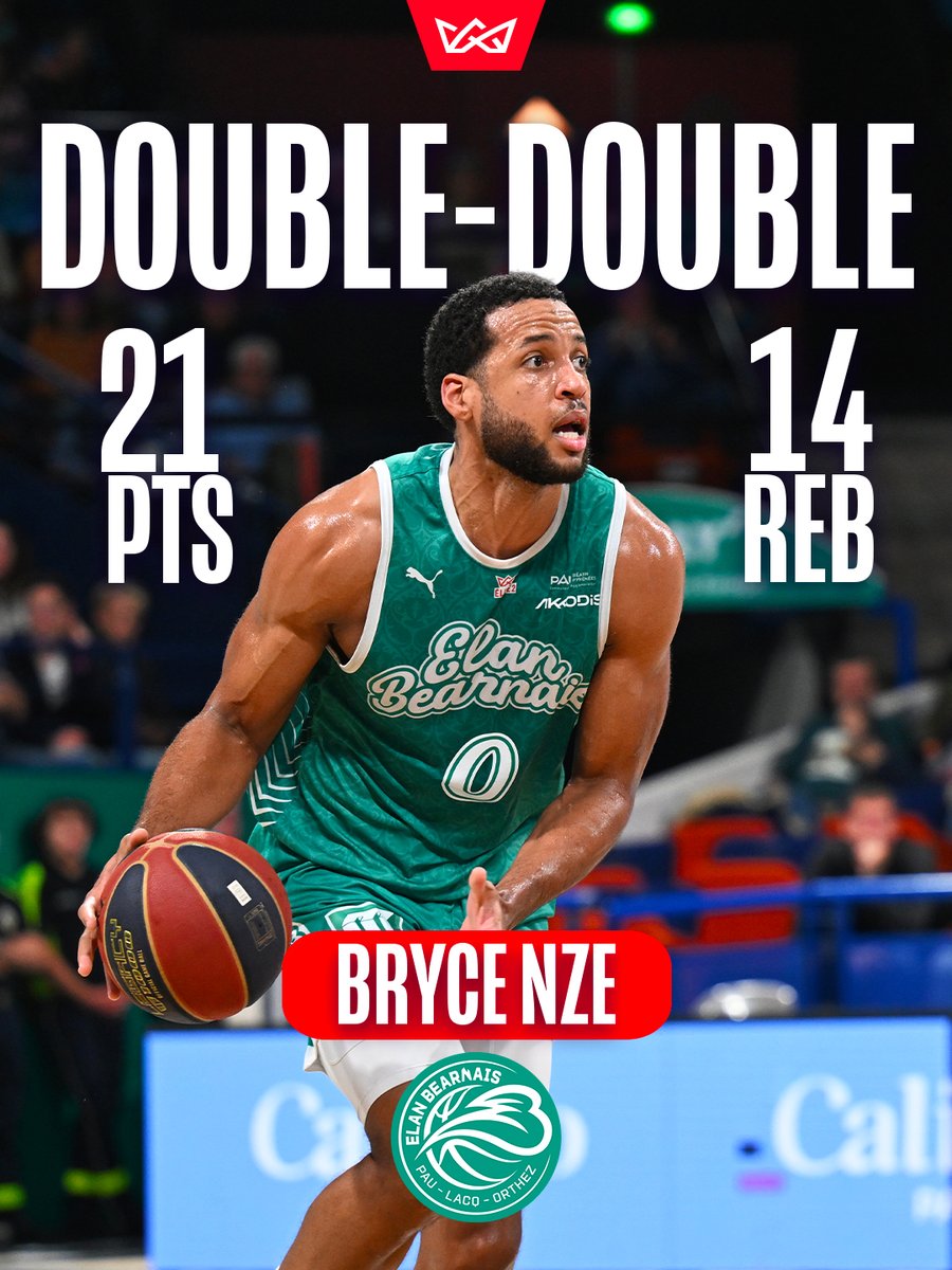 ELITE2_officiel's tweet photo. 𝗖𝗢𝗟𝗢𝗦𝗦𝗔𝗟 🤯

Bryce Nze en mode MVP pour mener l'@EBPLO à la victoire ce lundi soir en quart de finale des #playoffs d'accession #BetclicELITE 💥💪

21 PTS | 14 REB | 27 ÉVAL https://t.co/j0VQ7rW8FZ