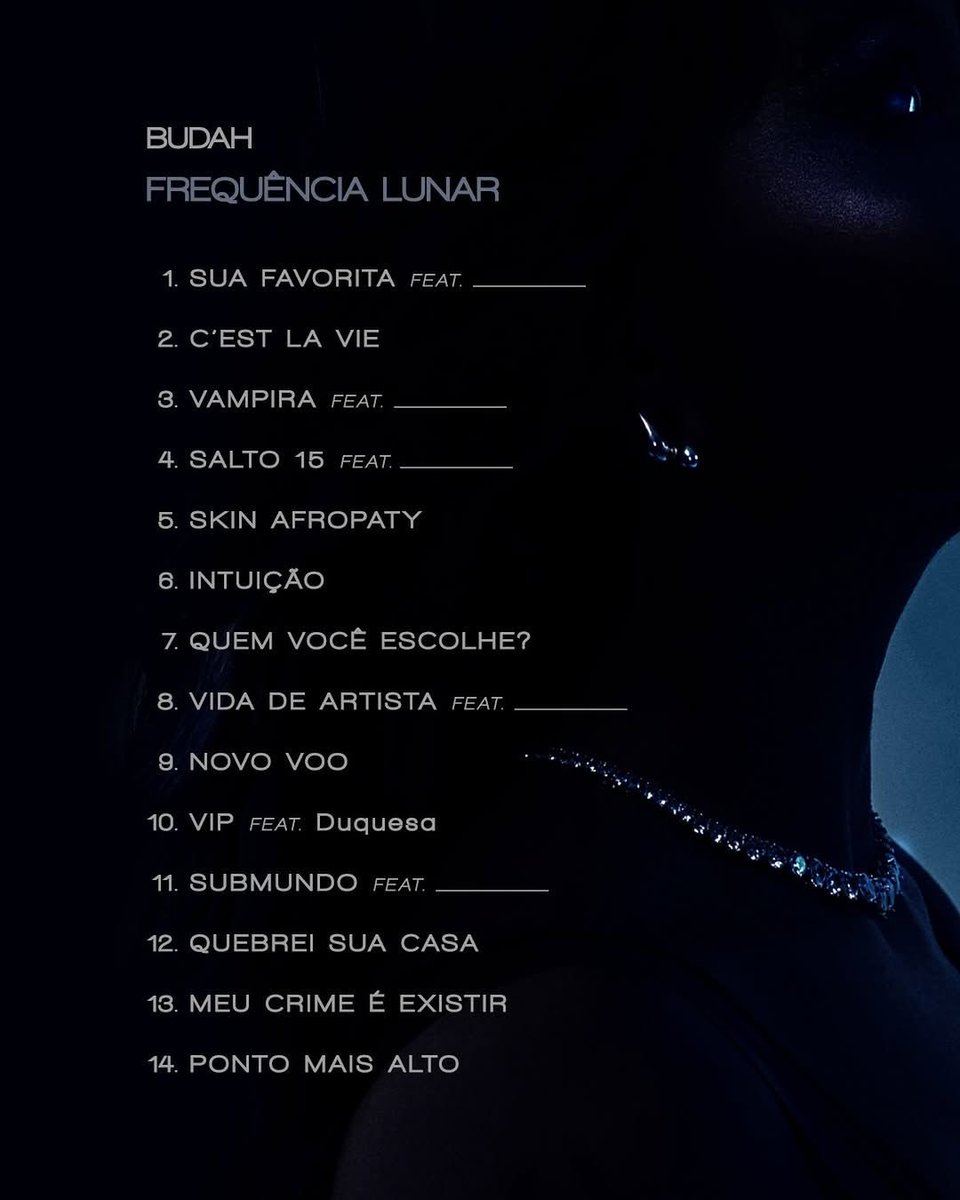 izaempress's tweet photo. 🚨 PARCERIA CONFIRMADA! 

IZA integra o novo álbum da Budah, “Frequência Lunar”, no feat “Salto 15”. 🌙✨

o segundo álbum de estúdio da Budah estreia no dia 27 de maio. https://t.co/PVrQrmPyQq