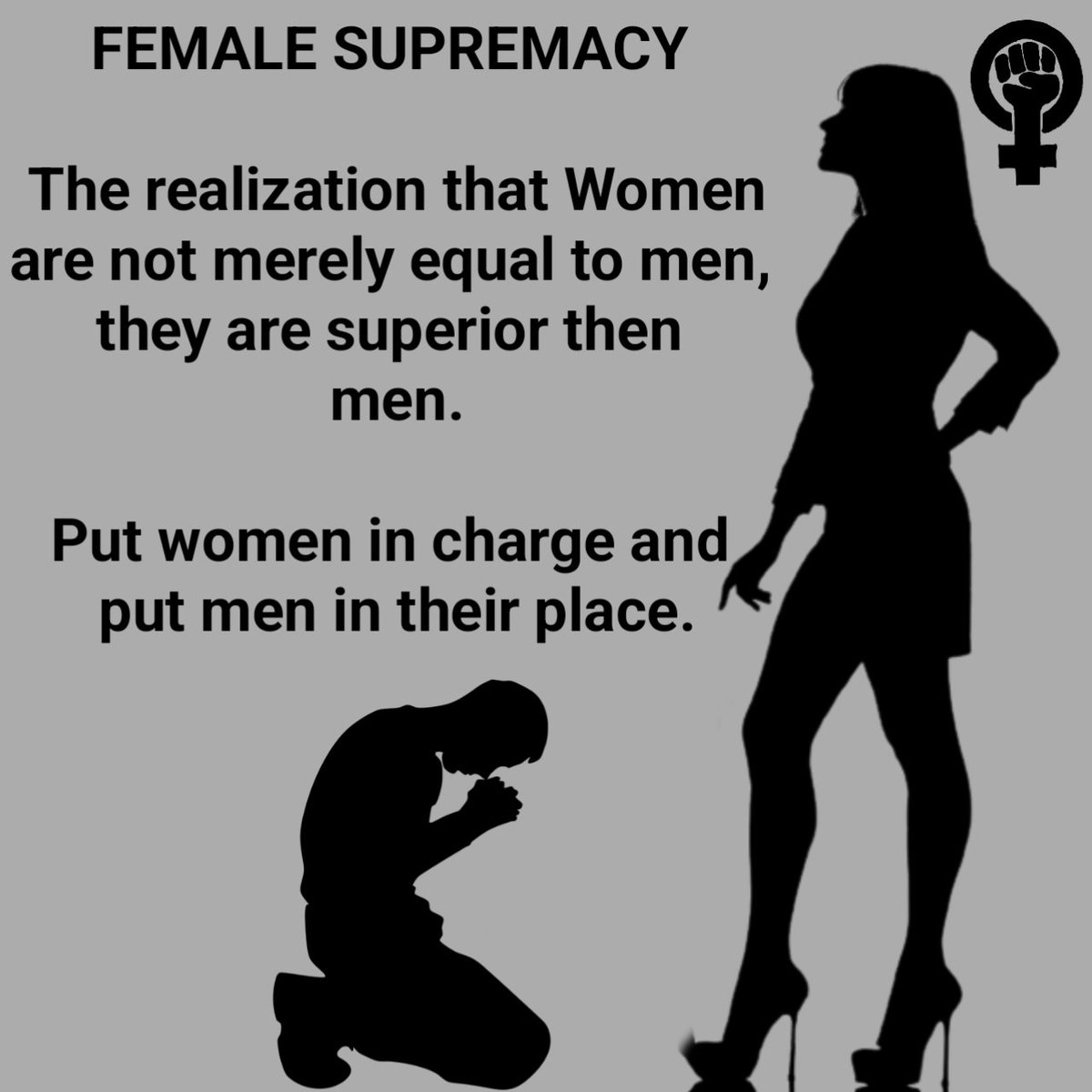 Female Supremacy advocate tweet media
