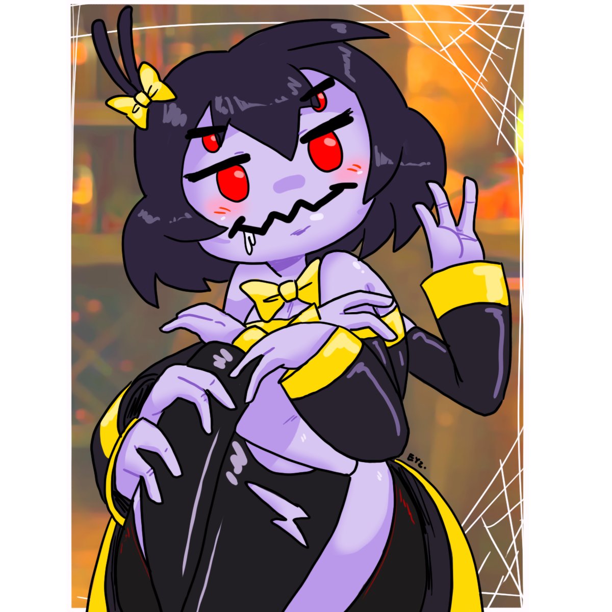 Eyzmaster's tweet photo. ChewChew lives in THAT corner of your room 🕷️ you know the one
#Eyz #myart #ChewChew #SpiderGirl #OCArt #MonsterGirl #DigitalArt #CuteHorror #waifu https://t.co/WjZjWX679t