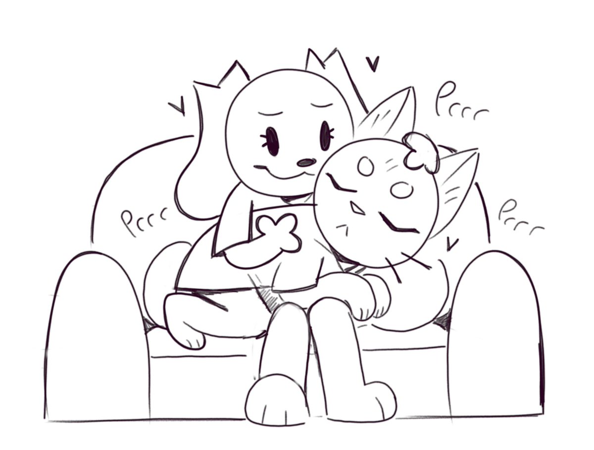 flame_paws's tweet photo. Cute Kitty and Dog girlfriends cuddling :3

#wlw #furrydrawing https://t.co/Vhnw8YIPYN