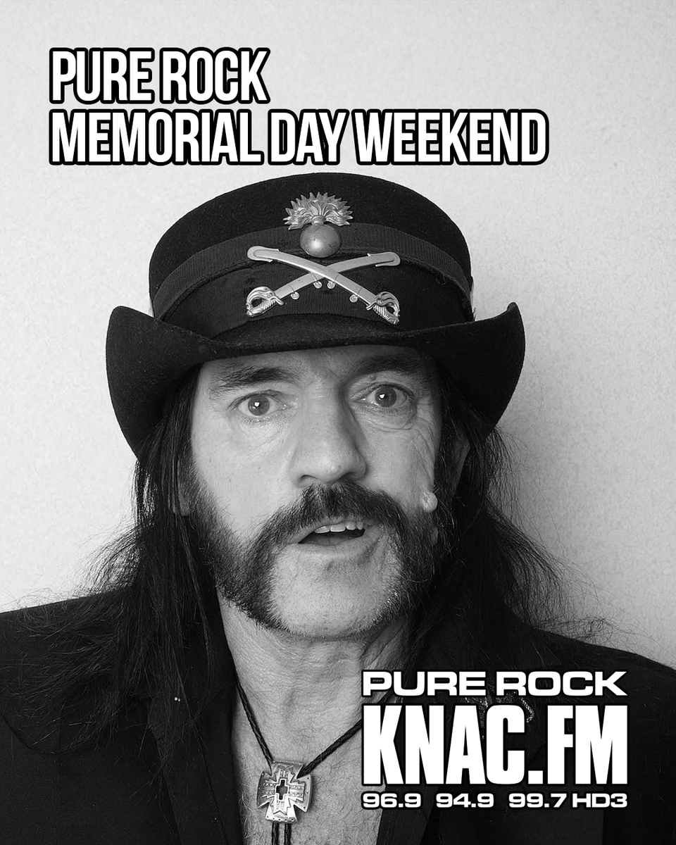 knacfm's tweet photo. Are you #RoadTripReady?🤘#PureRock #KNAC Remembers #rock 🎸 #heroes and salutes the fallen #MemorialDay #Weekend. #Rewind and #Flashback with ▶️ https://t.co/VYJn4XeFLY  📻 96.9 Victorville -> 94.9 Baker -> 99.7 HD3 Vegas. 💀 #unfknblvbl. Starts Friday 3 PM Pacific. https://t.co/9DuN4I4Mxu