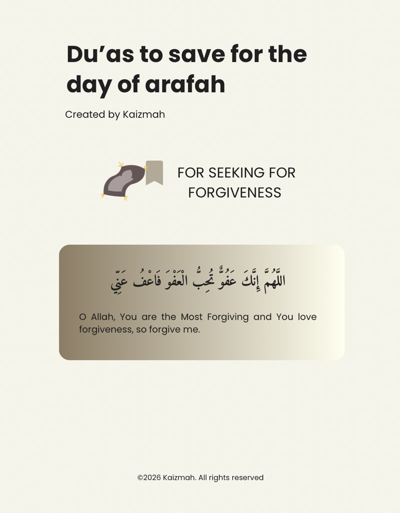 fvdimah's tweet photo. Du’as to Abe for the day of Arafat. 

Add them to your Du’a list https://t.co/eAwoWoUvkK
