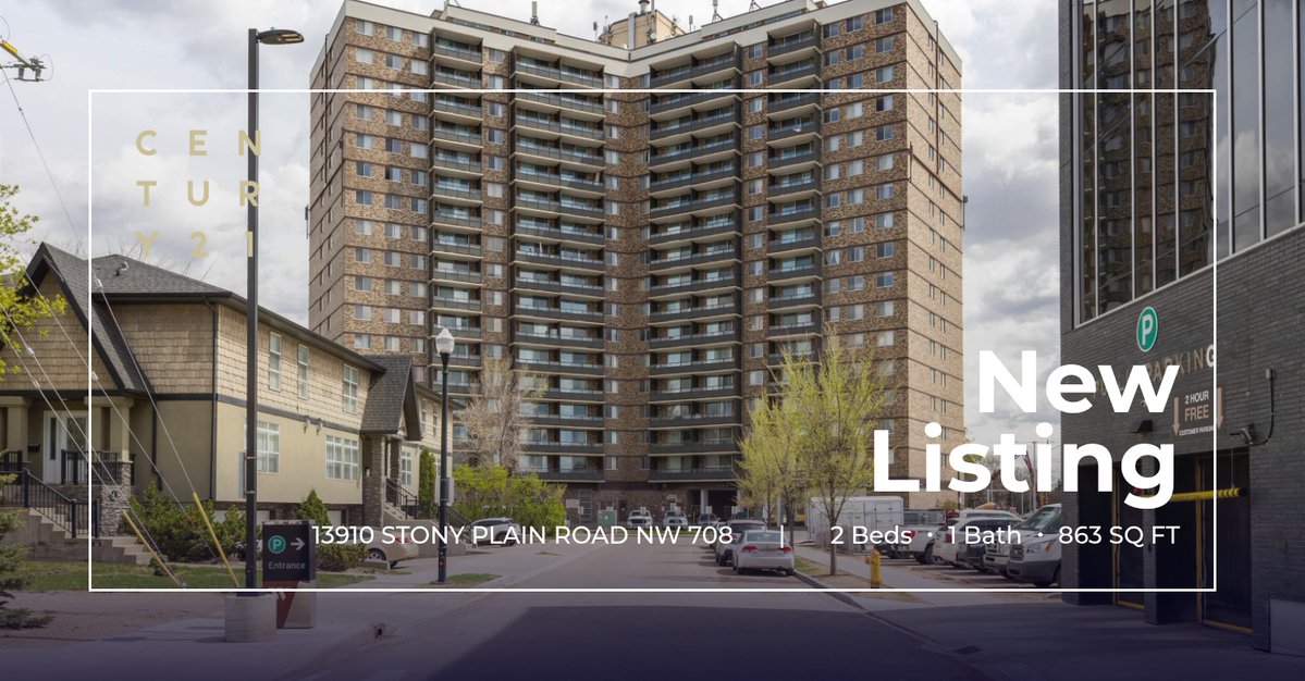 RadicalRobinson's tweet photo. 📍 New Listing 📍 Take a look at this fantastic new property that just hit the market located at 13910 Stony Plain Road Nw 708 in Edmonton. Reach out here or at (780) 965-8903 for more information!

Listed by Ashley Moore

Aaron &amp; ... https://t.co/2YeE6L60ow https://t.co/jHXHxX5zl6