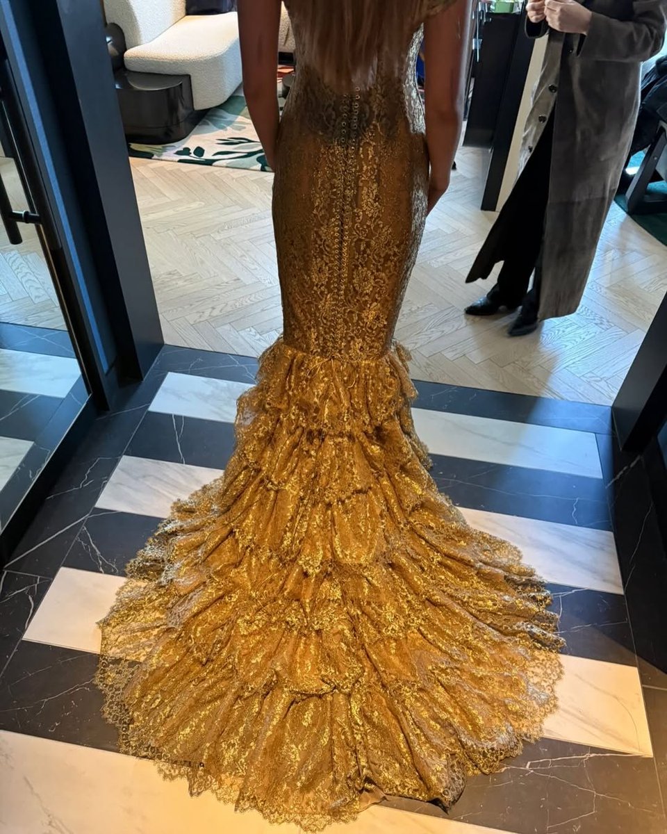 Tate McRae shares a behind-the-scenes look at her first Met Gala dress  fitting earlier this year.