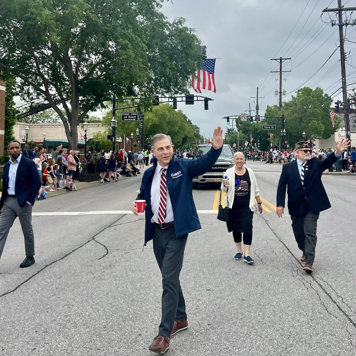 MikeCareyOH15's tweet photo. Honored to take part in today’s Grove City Memorial Day Parade alongside so many fellow veterans. Hearing from those who served our country is a powerful reminder of what Memorial Day is truly about.

Today, we remember the Americans who gave their lives in service to our nation. https://t.co/Bq8dqC8DQm