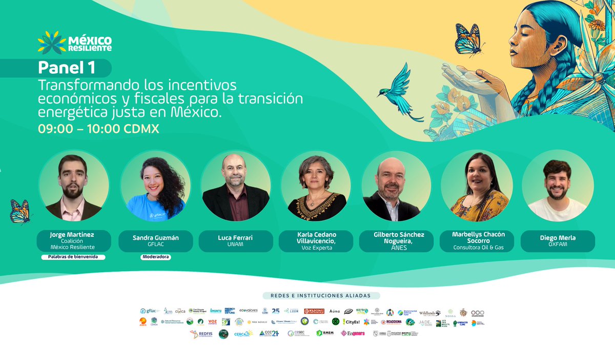 planclimaticomx's tweet photo. ⚡ ¿Cómo puede México reducir su dependencia de los ingresos provenientes de hidrocarburos y avanzar hacia una transición energética justa?

📅 Jueves 28 de mayo de 2026
⏰ 9:00 – 12:30 hrs (CDMX)
💻 Modalidad virtual
🔗 Registro abierto:
https://t.co/hELVGHjypi https://t.co/8VvyIWPDbX