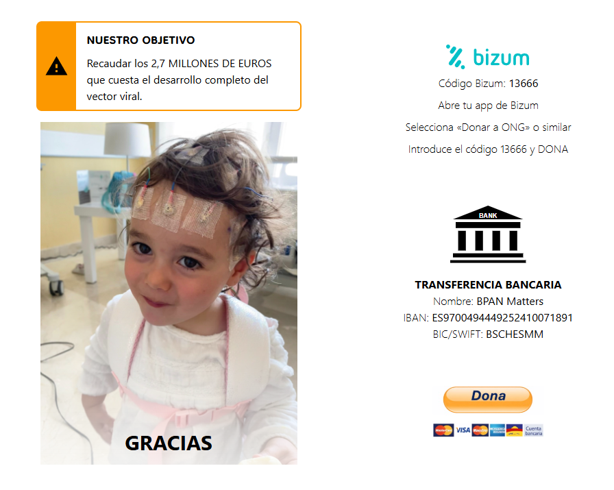 Luis_Endera's tweet photo. Para donar a Bpan, la asociación para la enfermedad rara de la hija del padre que ha ido a #LaRevuelta   RT @LaRevuelta_TVE  https://t.co/kPjO6kfg7m https://t.co/K8tJLUdsuw