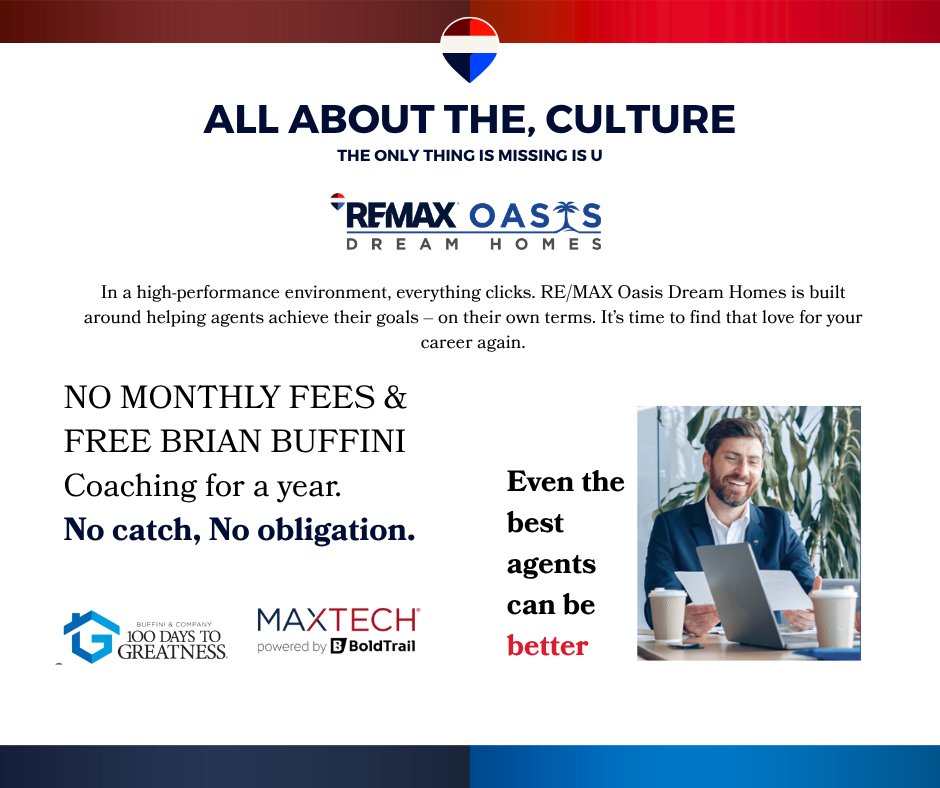 RemaxOasis's tweet photo. Let's connect. Give me a call, send me a text, or reply to this email to schedule 30 minutes so we can talk. If you’re considering returning, the door is always open.
#remasoasisdreamhomes #remaxwadsworth #training #agentdevelopment #realesate #learning #realtor https://t.co/ysyhb5H39C