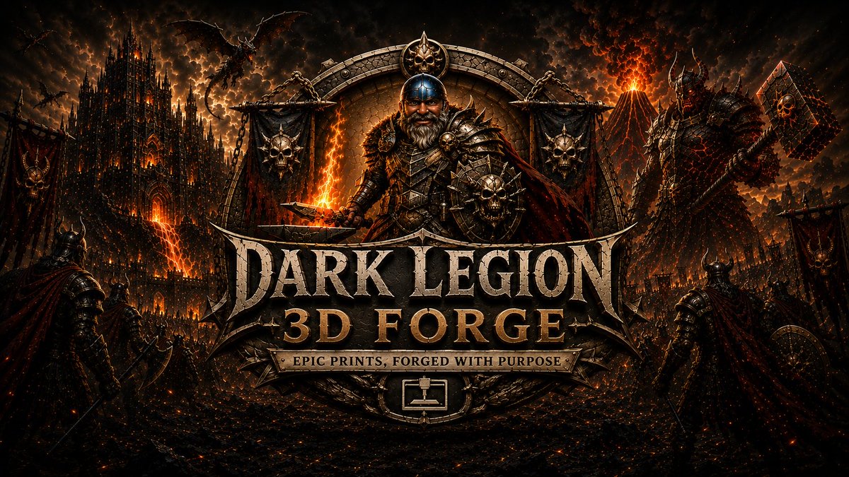 GregLCook's tweet photo. 🔥⚔️ The forge is officially open! ⚔️🔥

Welcome to Dark Legion 3D Forge — your new home for epic 3D printing, custom figures, mythical worlds, fantasy dioramas, and legendary creations forged in resin and fire. 🛡️🔥

📺 Subscribe now and join the legion:
https://t.co/DLekyIydXw https://t.co/LglUvhwkQC