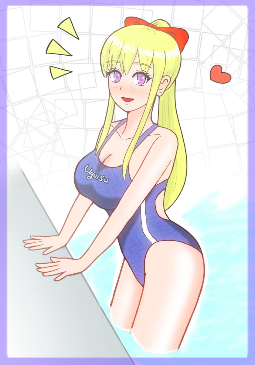 AltoMochi's tweet photo. 「今日は特訓するって決めたんだから、しっかり見ててよね！」
#OC #schoolswimsuit #JK https://t.co/wsnd1kGaiL