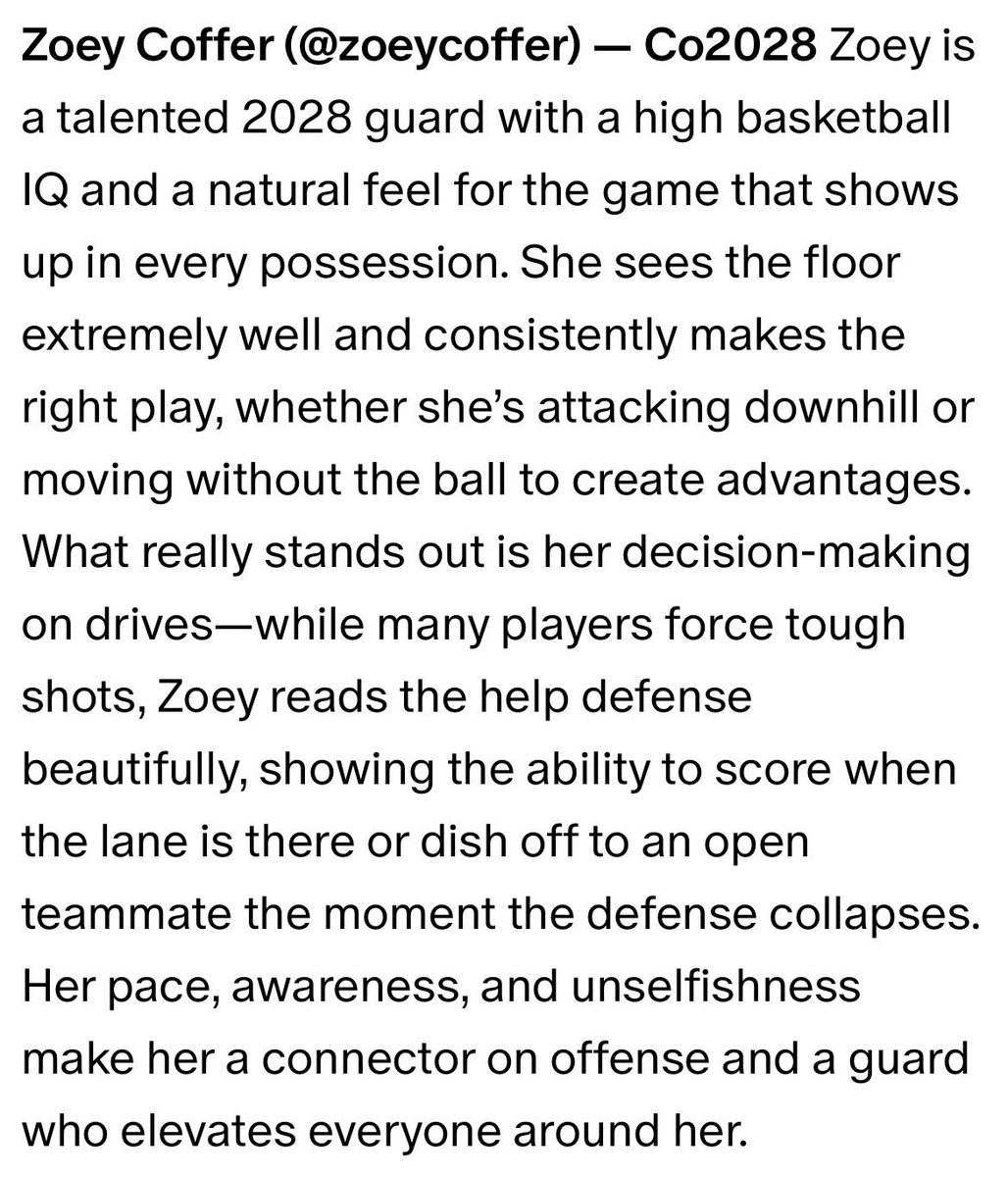 ZoeyCoffer's tweet photo. Thank You to @ProspectShowcse for the love!! Always working to improve!! ❤️ https://t.co/pu6ZL3xSAw