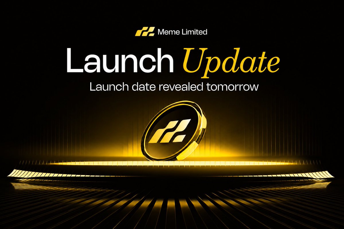 Meme_Limited's tweet photo. Launch date announcement tomorrow

Meme Limited is getting closer

The Solana memecoin terminal is almost ready to open https://t.co/L57lTv3xfV