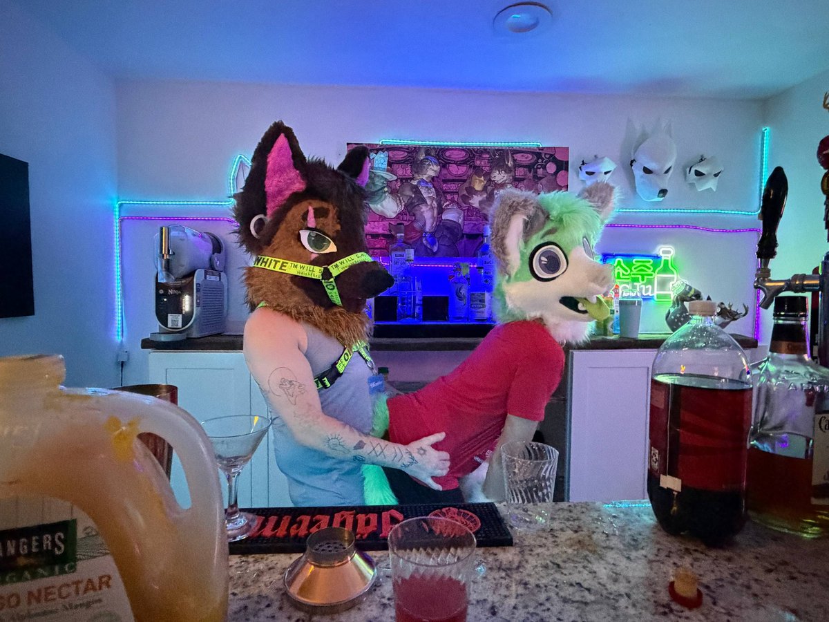 DraziFox's tweet photo. Bartending :3 https://t.co/9eJO64Lgb7