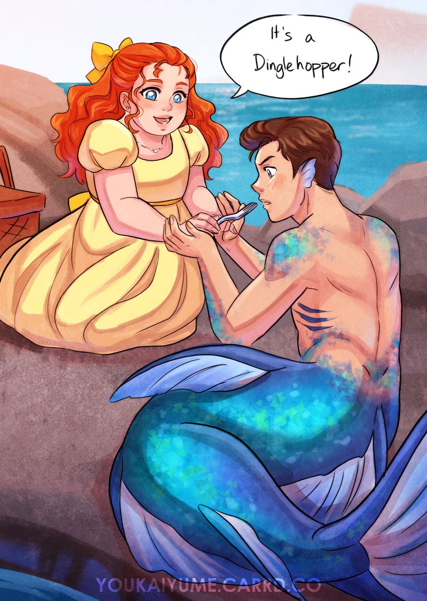 YoukaiYume_Art's tweet photo. Baby Polin for #polin #mermay collab 🧜‍♂️🍴🌊 
What Would I Give by @abvj322 https://t.co/0vmBi3T1Ja https://t.co/ws6Reo1cQe