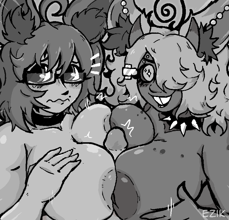 EzikNSFW's tweet photo. Skye &amp; Mitsuki : )
smol comm for @DamianKuze 
#nsfw https://t.co/swJ2mgtrgm