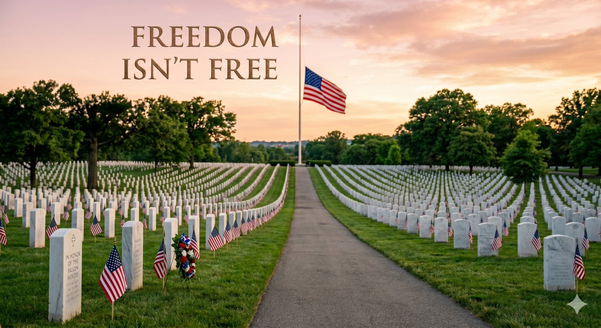 ToddLemmonds's tweet photo. As we gather with family and friends today, I’m spending some time reflecting on the profound weight of Memorial Day. Seeing the sheer commitment it takes to step up and serve makes me endlessly grateful for the heroes who didn't make it home. Let’s make sure we spend today not just enjoying the barbecue, but truly honoring the legacy of those who gave their all. 🇺🇸