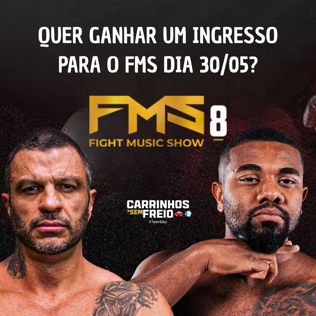 carrinhosfreio's tweet photo. Cadê os Fãs de São Paulo e região????? Comenta aqui porque você deveria ganhar um ingresso para ver o Davi amassar a cara do bambam dia 30 de maio.  #FMS #Fightmusicshow #davibrito https://t.co/pT6of9ASMd