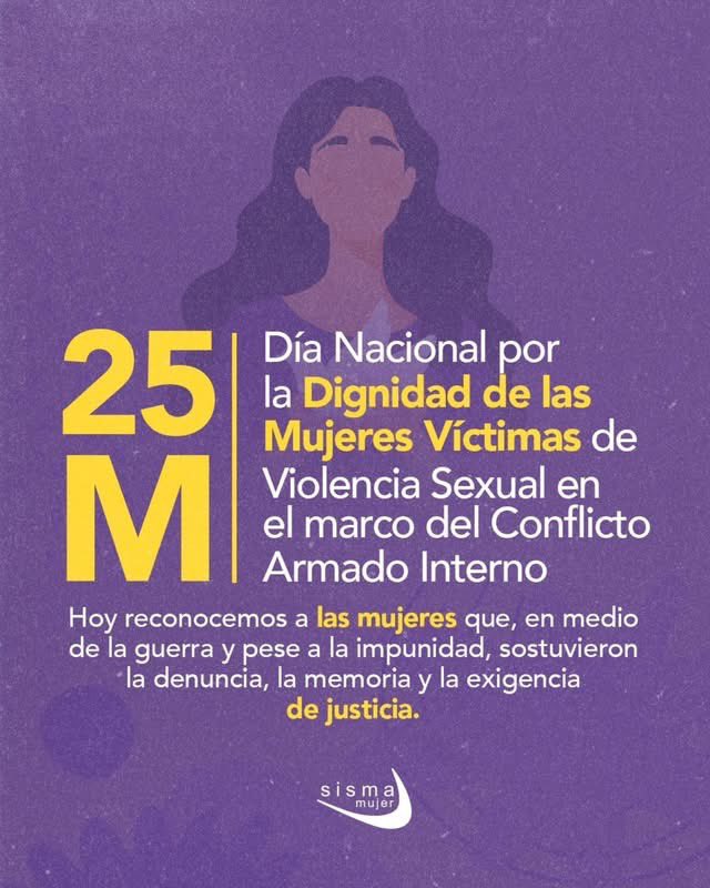 SismaMujer's tweet photo. Cada 25 de mayo reconocemos la fuerza de las mujeres víctimas de violencia sexual en el marco del conflicto armado y que, han impulsado caminos de verdad, justicia y reparación. https://t.co/uj85LD5yH3