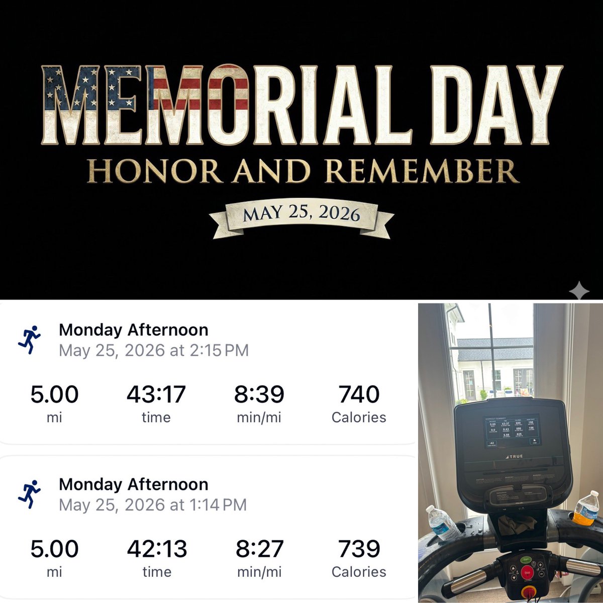 runningonroads's tweet photo. Honor and Remember 🫡🇺🇸🗽 https://t.co/lR8wZqdRrB