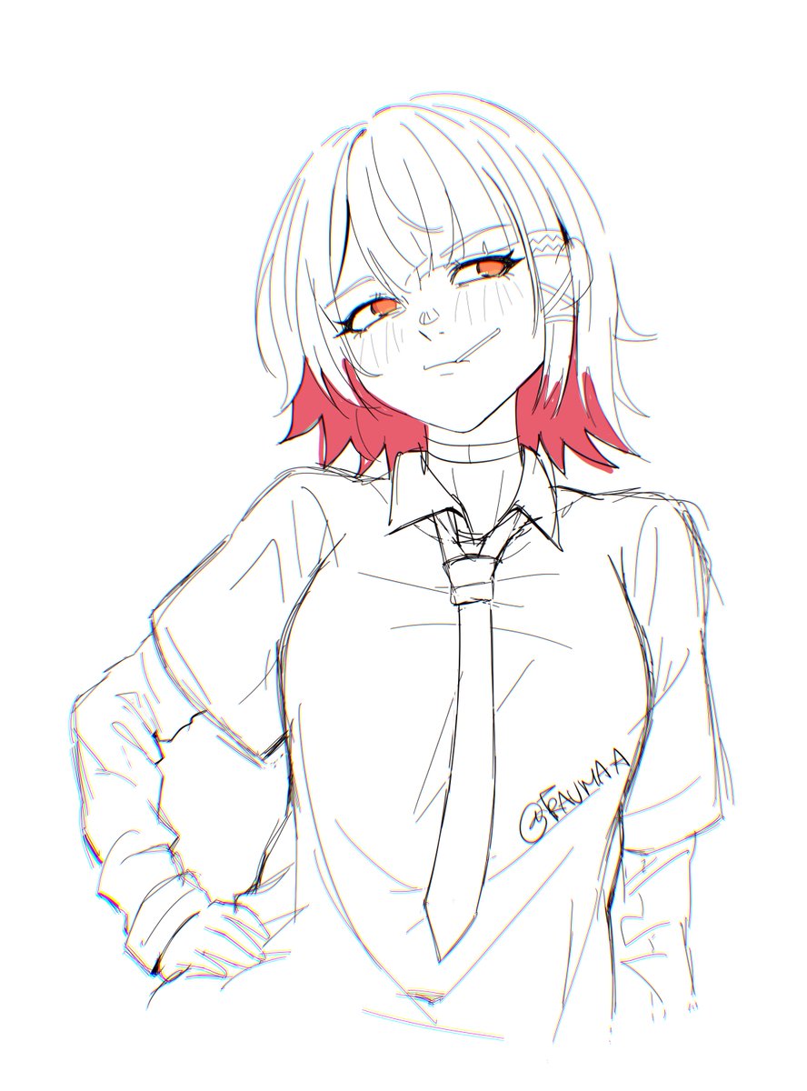 Doodle Grunge Emo Ellen Joe 🦈 🦈 #ellenjoe #ゼンゼロ