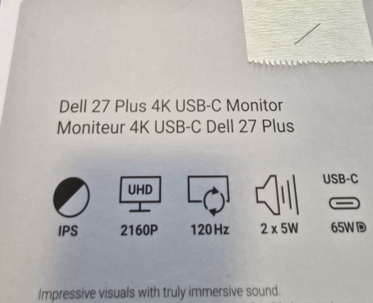 Eternal_Spawn's tweet photo. Dell Monitor 120hz 
2160p
IPS

#Dell
#120hz
#IPS https://t.co/WXWX3cSRh3
