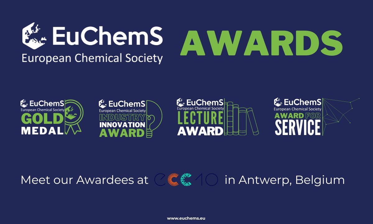 EuChemS's tweet photo. Meet our Awardees at ECC10! 🏅
Join us at ECC10 to meet the Awardees, celebrate their achievements, and be inspired by their contributions to chemistry in Europe and beyond.
https://t.co/BvLw1eSouq
#EuChemS #ECC10 #Chemistry #ChemistryCongress https://t.co/cqkMiEYjOU