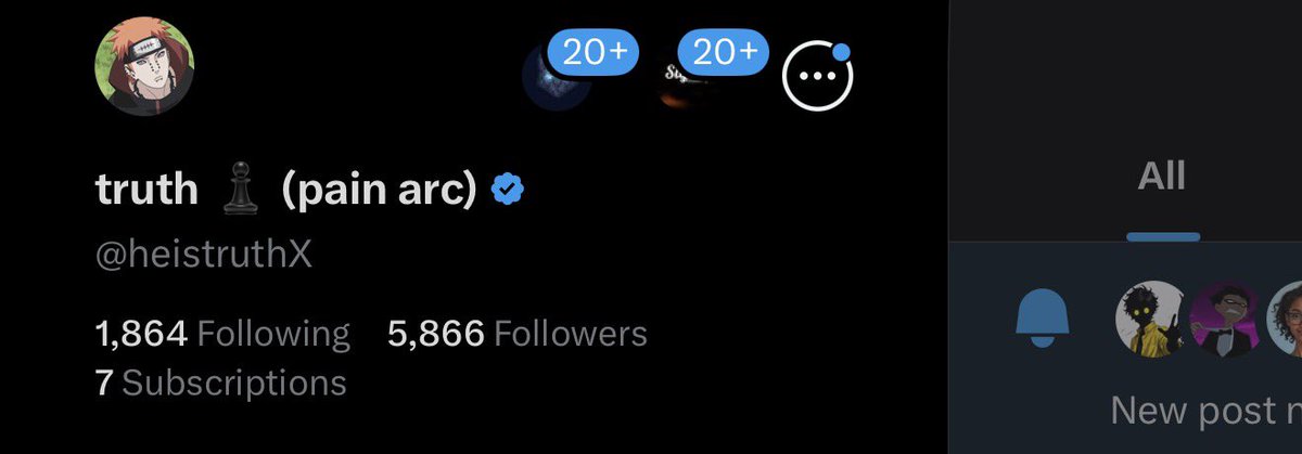 truth ♟️ (pain arc) tweet media