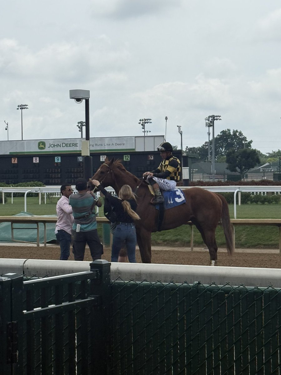 jbark131's tweet photo. Congrats to Shelbi Kurtz (@skurtz_05) on her first career training victory today @ChurchillDowns with Join! Aria and I are very proud of you! https://t.co/nC9OnCZ4cb