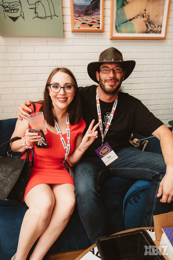 TraysCYP's tweet photo. After far too long, finally got around to trawling through the galleries of event pictures from @XBIZ in LA in January, found as many pictures of our company rep @trayolphia getting out there and networking like crazy at our companies debut appearance. Hopefully not the last https://t.co/0I24L3xLpQ