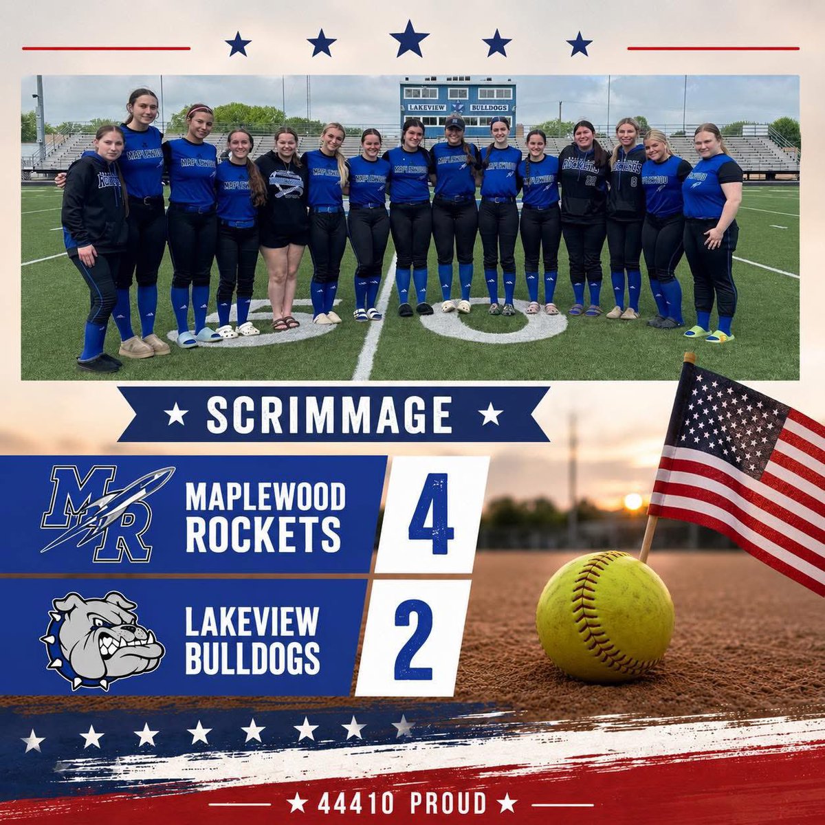 21MarkerAddie's tweet photo. Huge confidence boost for my Maplewood Rocket Varsity softball team heading into Regional Semi's..... we just defeated Division 4 final 4 state qualifier Lakeview Bulldogs 4-2!!! It was a tight game but we pulled out the win!!!! It was such a fun game. I love the close ones!!! Good Luck to Lakeview this week in Regionals!!! @ClaireUrchek @LexiYannucci12 @2026laurankrieg @CoachCarp14 @OhioStorm2028 @kbradshaw12 @nix131313 @cailey_joyce @ZipsCoachZ @USFSoftball @CoachKarlaUSF @SBCoachNavi @UTampaSoftball @CoachJaciDavis @UCF_Softball @CoachBallMalone @FGCU_Softball @CoachNeubauer_6 @YSUSoftball @tfarm22_ @StetsonSoftball @OhioStateSB @Coach2K_OSU @YSNLive_com @AHartwig01 @LineDsoftball @TOP_D1RECRUITS @PrepSoftball @NAC_sports_oh @OHSAASports @softballhype @Topsiswear @ohiosoftball