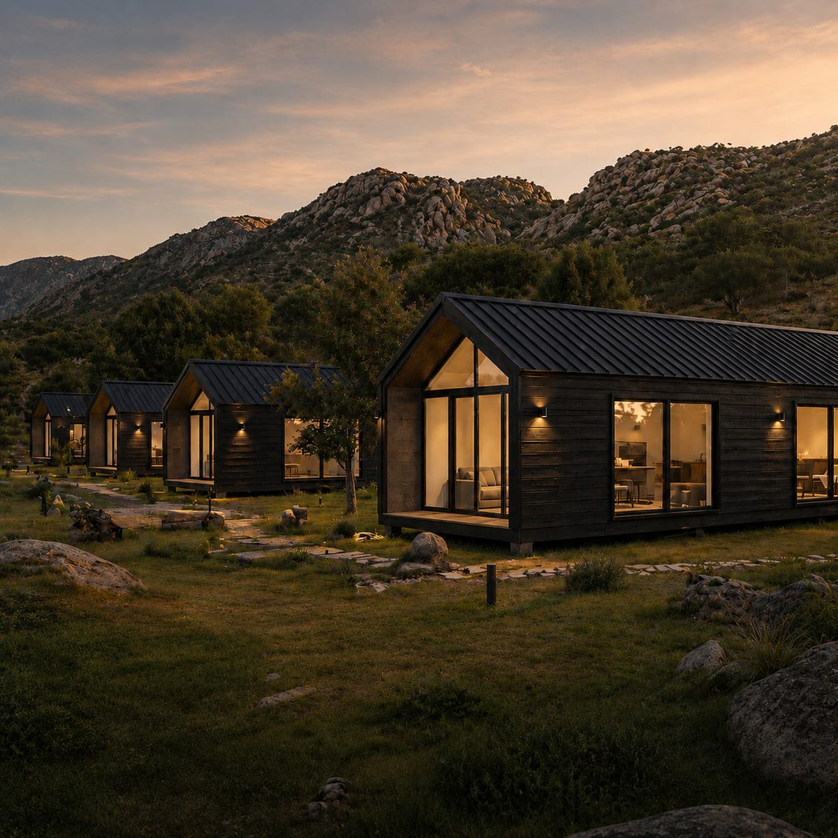 MattsayC's tweet photo. Golden Horizon Retreat ☀️

Un refugio moderno pensado para disfrutar cada amanecer rodeado de calma y diseño premium. ☀️
Golden Horizon Retreat combina arquitectura contemporánea, ambientes luminosos y una conexión natural con el paisaje para crear una experiencia única de confort y tranquilidad.

https://t.co/jcDdlgkQ0D

 Ideal para quienes buscan una vivienda moderna, una escapada exclusiva o una inversión turística con estilo propio. ✨🏡
#ModernLiving #LuxuryCabin #NatureEscape #ModularHome #DreamRetreat