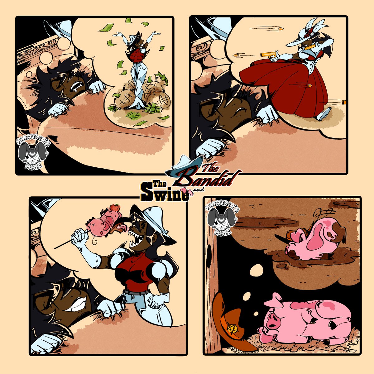 MartiriosPlace's tweet photo. The Bandit and The Swine: Dreams #comic #oc #cowboy https://t.co/pVST8V7mOj