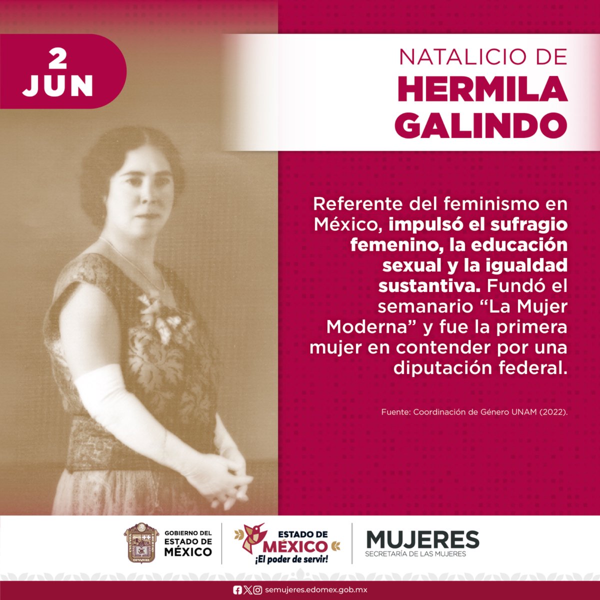AlertaDeGenero's tweet photo. Hoy recordamos a #HermilaGalindo, una de las #MujeresExtraordinarias que con su legado marcó un hito en la lucha por los derechos de las mujeres en el país.

#ElPoderDeServir https://t.co/VPN6dBce0l