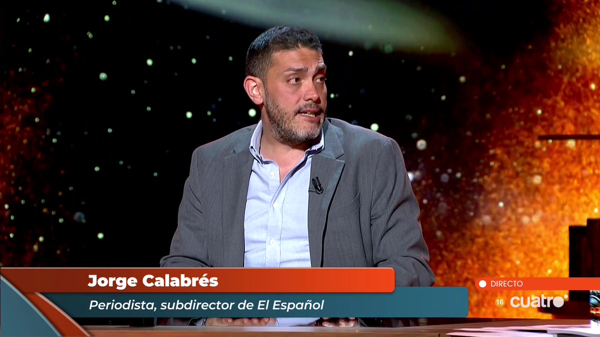 HorizonteCuatro's tweet photo. Jorge Calabrés @JorgeCalabres 
Periodista, subdirector de El Español #Horizonte https://t.co/RND68Z9Z2Q