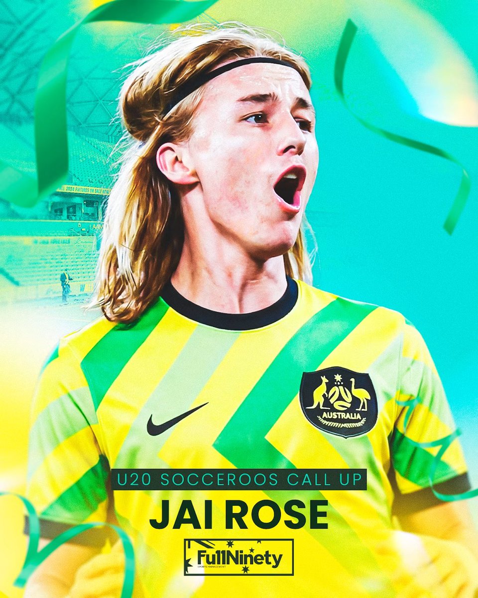 FullNinetySM's tweet photo. Massive congratulations to Jai Rose on his call up to the U20 Socceroos squad 🦘🙌 

Reward for the work, the season at @wswanderersfc and the levels he keeps hitting 💪🔥 

Go and make it count, mate ✨ 

#JaiRose #Socceroos #U20Socceroos #Australia #ALeague #WesternSydneyWanderers #FullNinetyFamily🧬