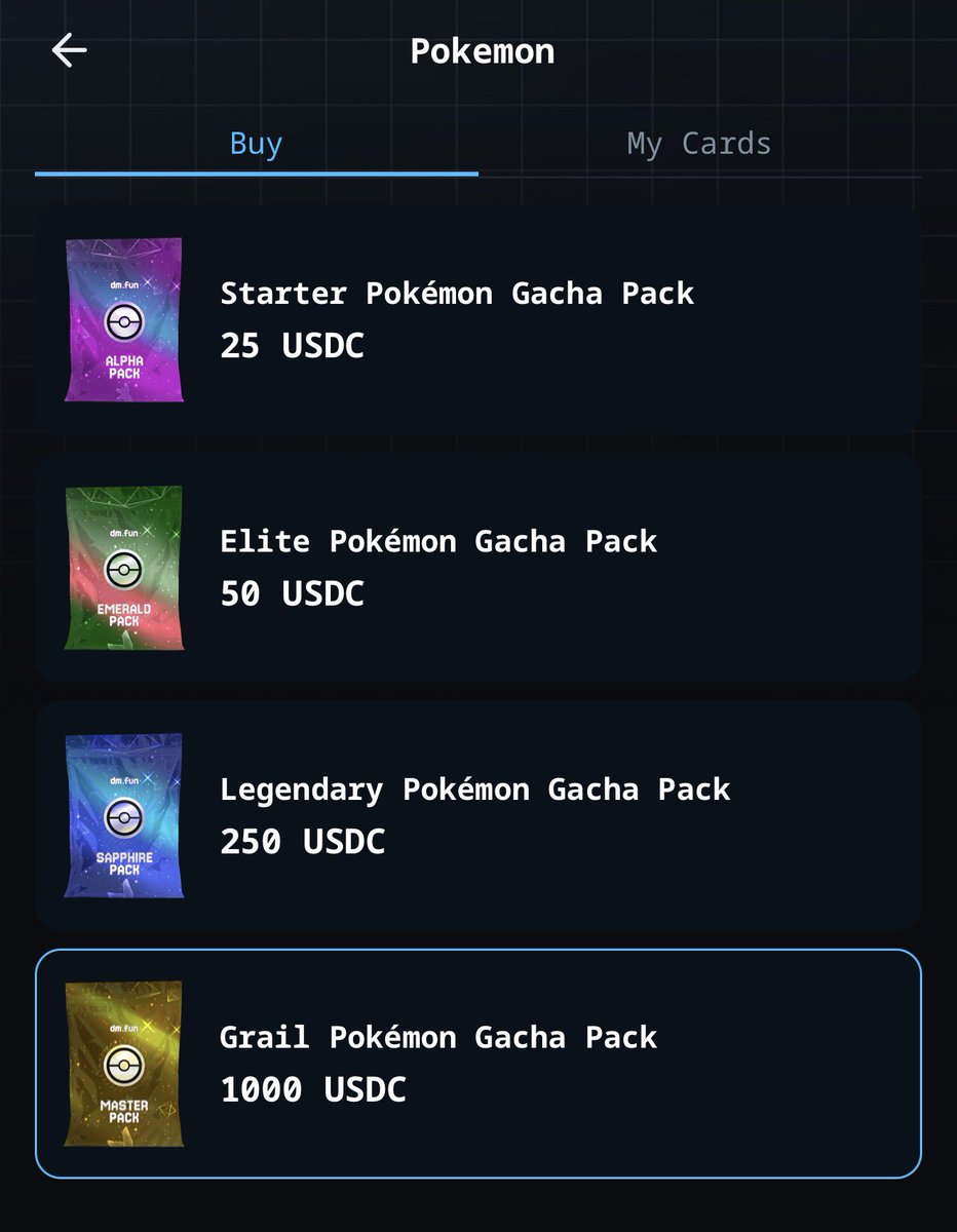 dmdotfun's tweet photo. 1000 likes and intern will open a grail gacha pack https://t.co/YXcw5q05Ec
