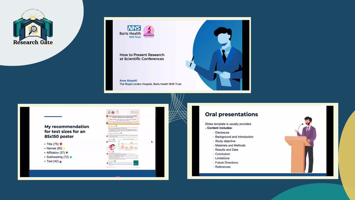 OneMedZone's tweet photo. كيف أسجل وأقدم في المؤتمرات؟ 

تم شرح الطريقة بالخطوات في المحاضرة الخامسة، بالإضافة إلى نصائح مهمة لتصميم البوسترات.

https://t.co/nPWaIeoWxO

#Research_Gate26 https://t.co/bwUI7HeWUM