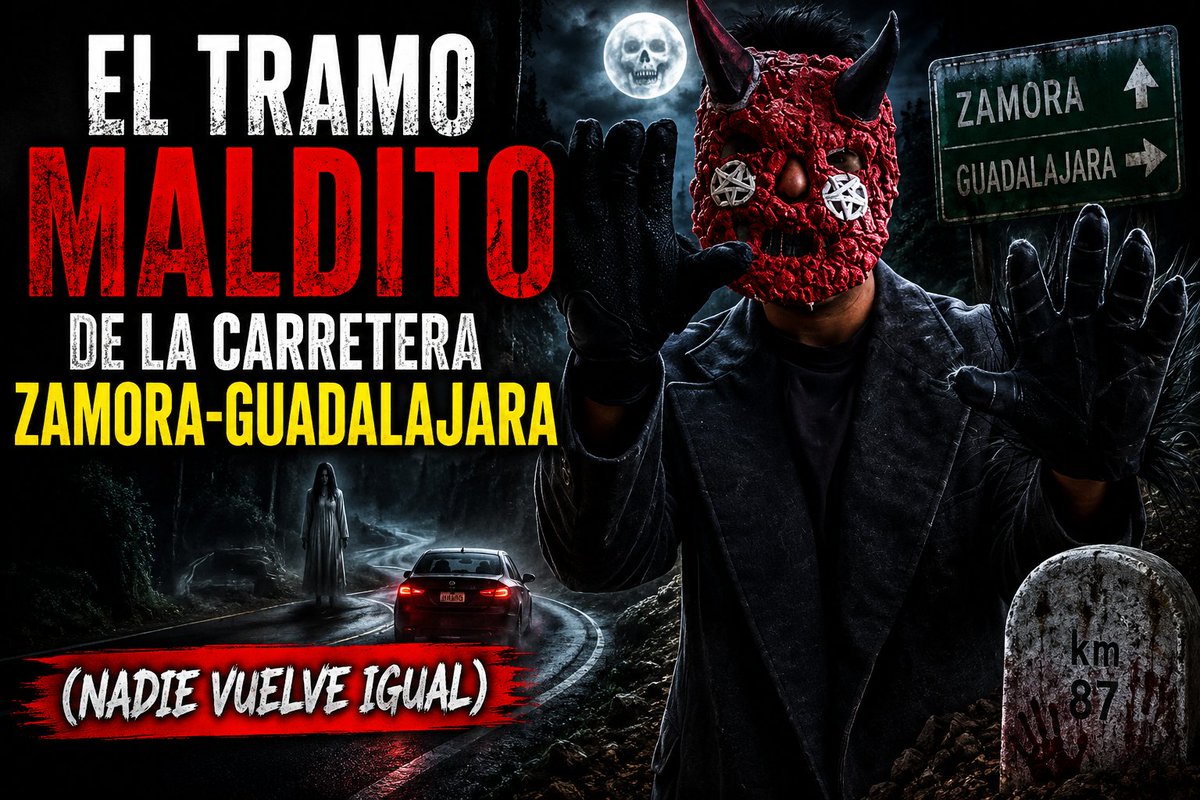 El_Chacal3669's tweet photo. Tienes alguna experiencia aterradora en carretera?? Carlos está dispuesto a contarte la suya, visita mi canal en YouTube y escucha la historia completa, manejar de noche te puede cambiar la perspectiva 🛣️🌌😈 https://t.co/zF528KnpZ1