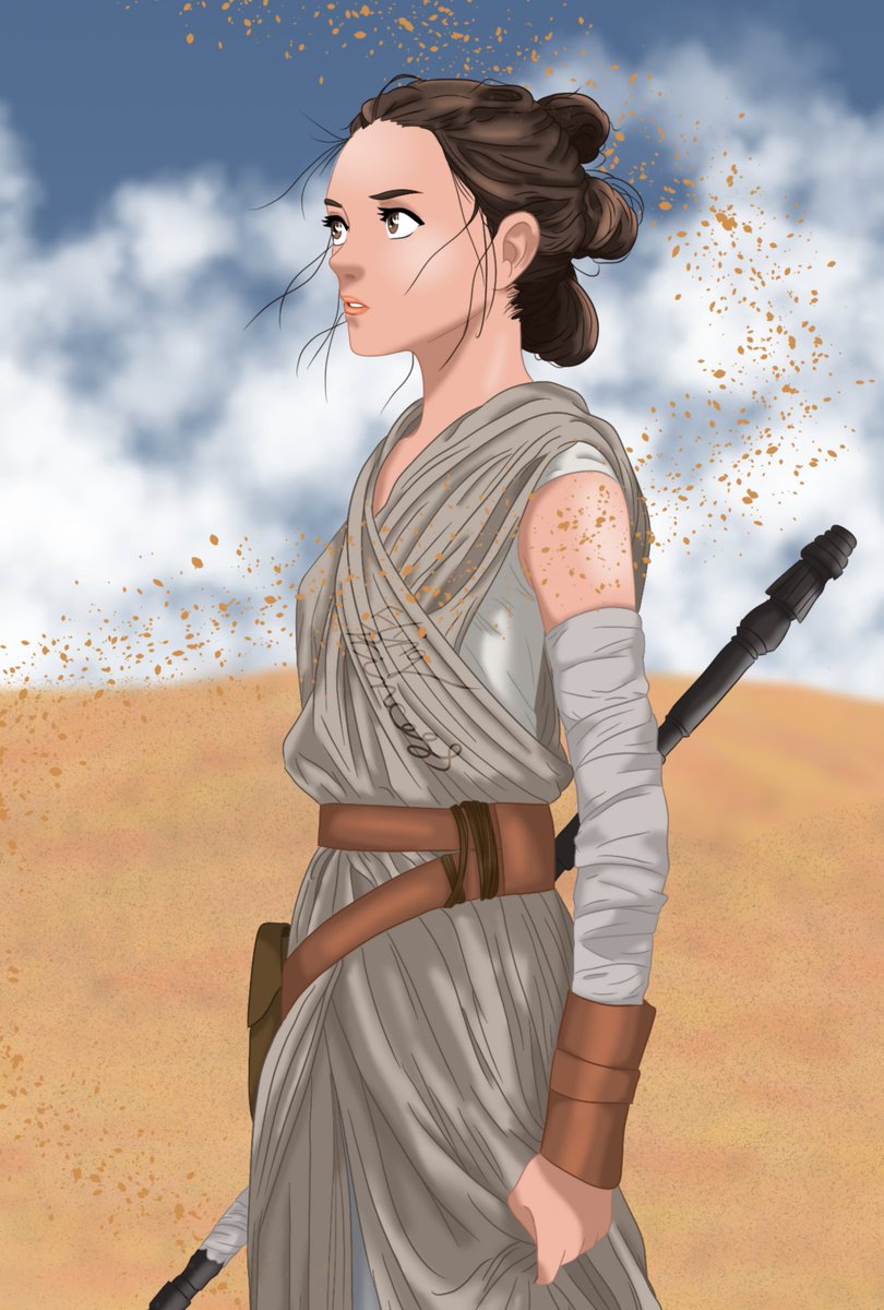 FlyingPrinPrin's tweet photo. Rey for Star Wars month.
Hopefully, I can draw Padmรฉ before the end of the month. Hope you like my Rey!
#rey #starwars #starwarsmonth https://t.co/dliWQSLUeY