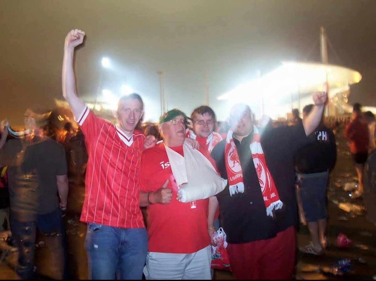 74Barney's tweet photo. @NickyAllt Manchester to Prague,  Prague to Sofia, 10 hour drive to Istanbul. Won the European Cup and on the way home bunked on the CSK Sofia end of season photo.... I've had worse trips. https://t.co/BJShFclRZ5